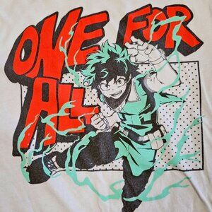 My Hero Academia Mens T-Shirt - Deku Attacking All For One Image